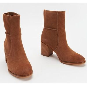 Frye & Co Phoebe Slouch Mid Calf Suede Booties